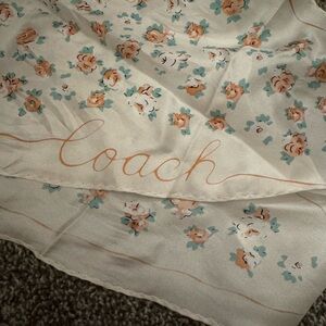 Coach Tea Rose Diamond Silk Scarf